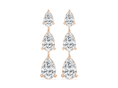 Triple Pear Drop Earrings Supply