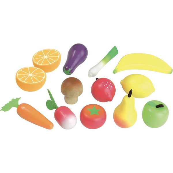 Wooden Fruits and Vegetables Set For Sale