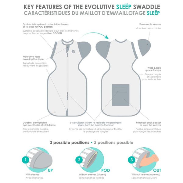 Sleëp Evolutive 3-in-1 Swaddle Suit Online