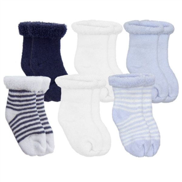 Terry Newborn Socks - 6 pack Online now