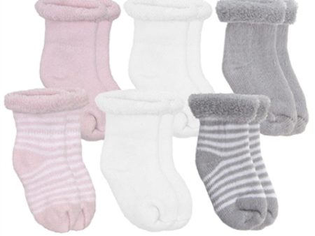 Terry Newborn Socks - 6 pack Online now