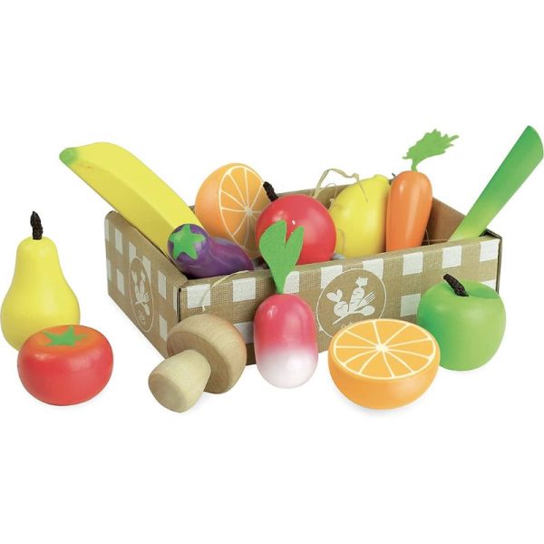 Wooden Fruits and Vegetables Set For Sale