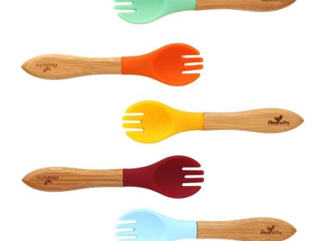 Bamboo Baby Forks - 5 Pack For Cheap