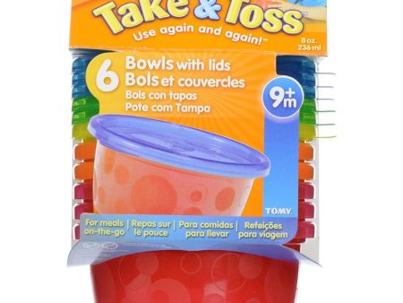 Take & Toss 8 oz Bowls With Lids - 6 Pack Hot on Sale