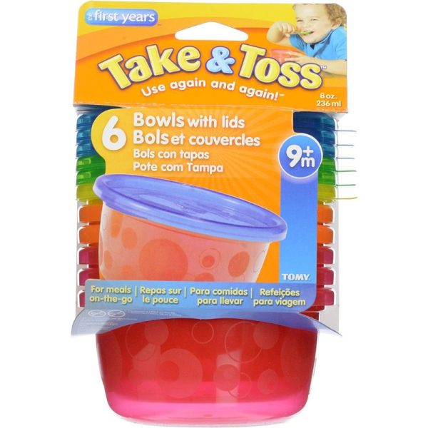 Take & Toss 8 oz Bowls With Lids - 6 Pack Hot on Sale