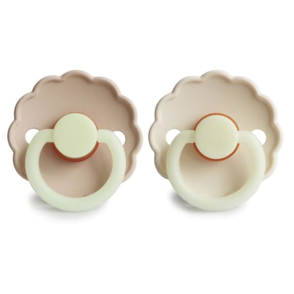 Daisy Natural Rubber Pacifier - 2 Pack Online Hot Sale