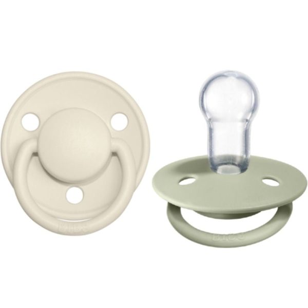 De Lux Silicone Natural Pacifier - 2 Pack Online Sale