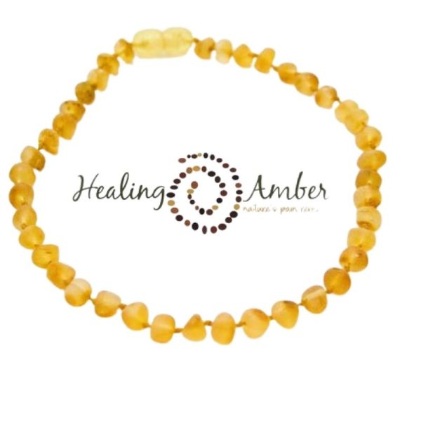 13 Inch Raw Amber Necklace Sale