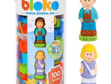 100 Pieces Tube with 2 Bloko 3D Figures Sale