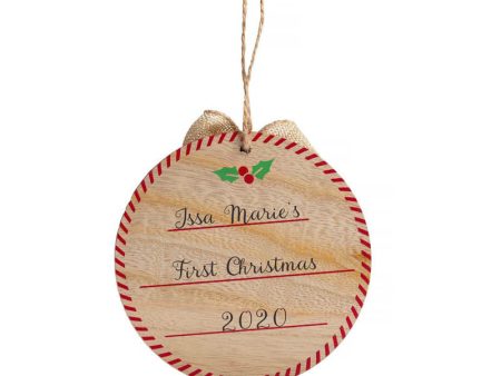 My First Christmas Fill in Ornament For Discount