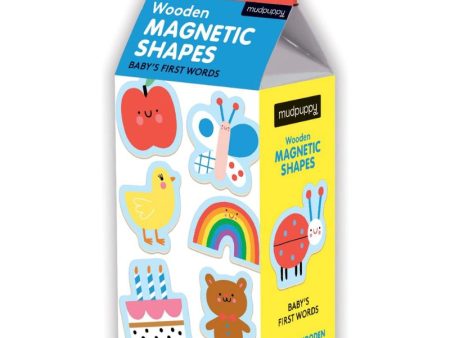 Baby s First Words Wooden Magnetic Shapes For Discount