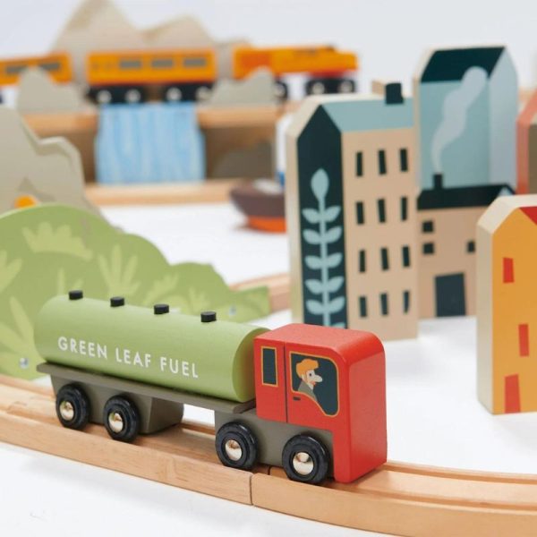 Wooden Mountain View Train Set Online Sale