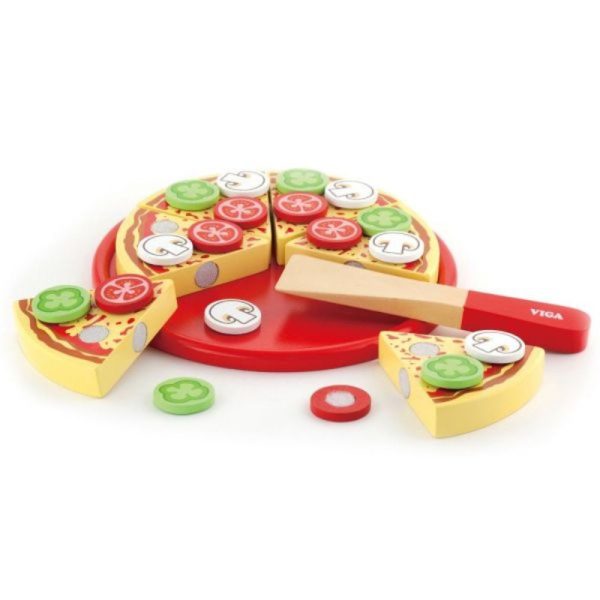 Wooden Pizza Play Set Fashion