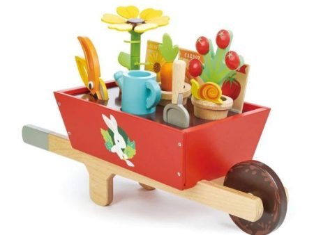 Wooden Garden Wheelbarrow Set Hot on Sale