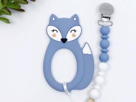 Fox Teether and Clip For Cheap