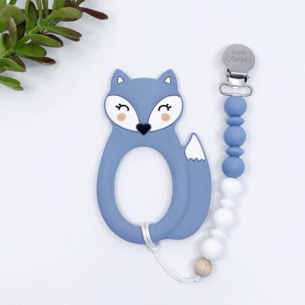 Fox Teether and Clip For Cheap