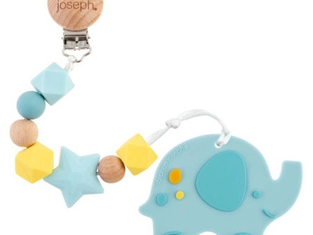 Silicone Teether with Pacifier Clip Online now