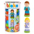 100 Pieces Tube with 2 Bloko 3D Figures Sale