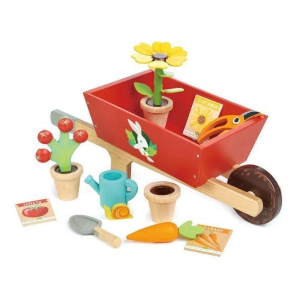 Wooden Garden Wheelbarrow Set Hot on Sale