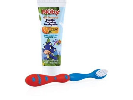 Toothpaste with Toddler Training Toothbrush Fashion