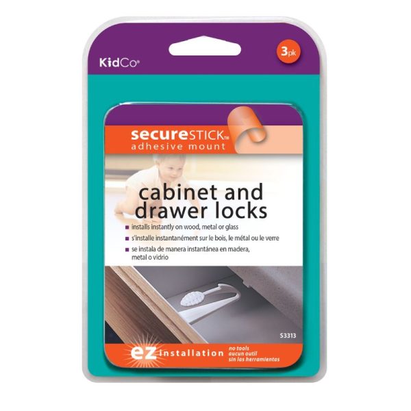 Adhesive Cabinet and Drawer Locks Fashion