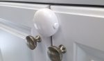 Adhesive Double Door Lock - White Supply