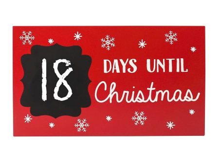 Christmas Countdown Chalkboard Discount