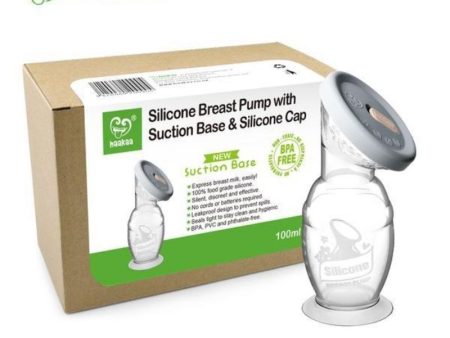 Silicone Breast Pump w  Suction Base & Silicone Cap - 150ml Supply