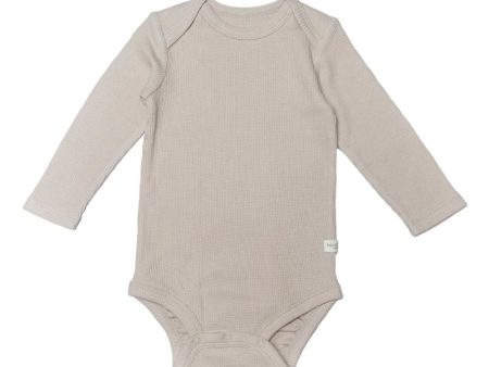 Waffle Long Sleeve Bodysuits Cheap