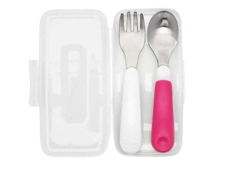 On-the-Go Fork & Spoon Set with Case For Sale