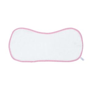 Bamboo Burp Cloth - White Pink Hot on Sale