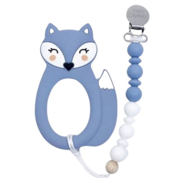 Fox Teether and Clip For Cheap