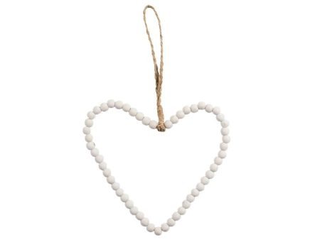 Wooden Beaded Heart Hot on Sale