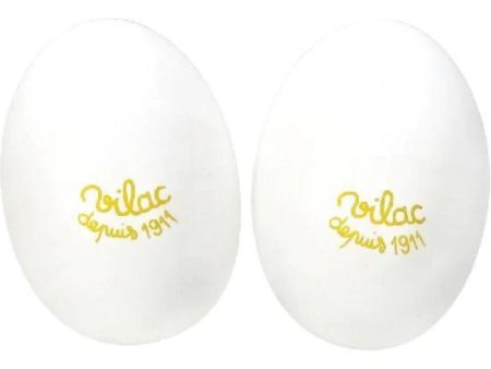 Wooden Egg Maracas - White For Sale