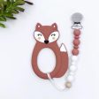 Fox Teether and Clip For Cheap