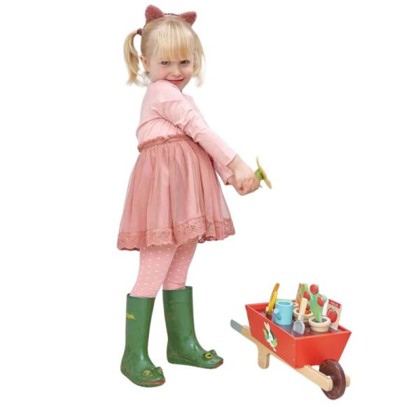 Wooden Garden Wheelbarrow Set Hot on Sale